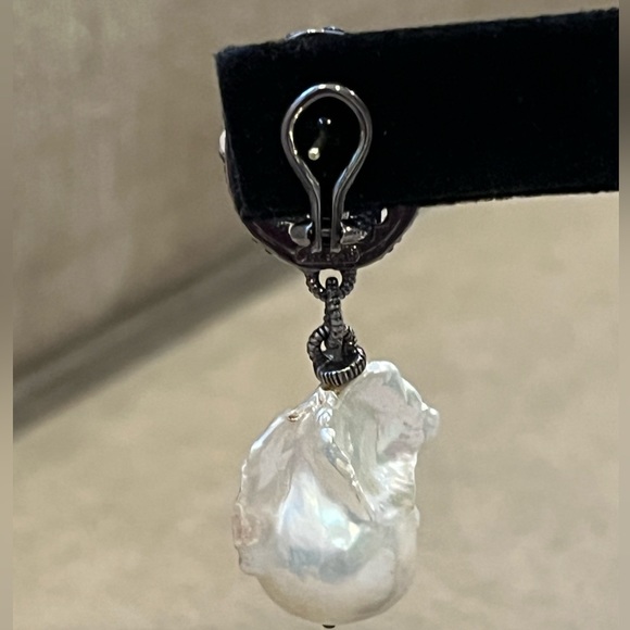 Judith Ripka SINGLE Earring Sterling & Pearl Pierced - Picture 3 of 13